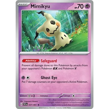 Sběratelská karetní hra Mimikyu 037/091- Paldean Fates Typ karty: Holo