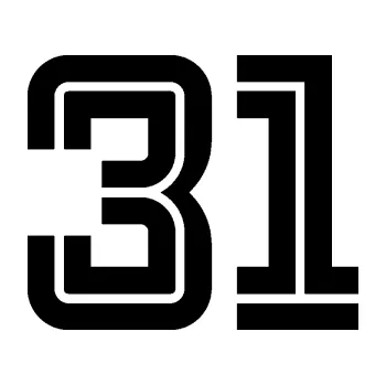 Polep vozidla Startovní číslo 31 typ 7 (01 - černá) SAMOLEPKA NA AUTO, NÁLEPKA, FÓLIE, POLEP, TUNING, VLASTNÍ TEXT, TISK, AUTOSAMOLEPKY.cz, POLEPY, OBRÁZEK, LOGO, 3D STICKERS
