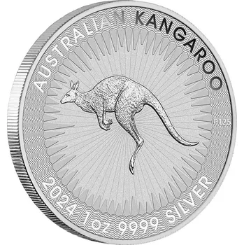 Perth Mint Australian Kangaroo stříbrná mince 1oz 2024