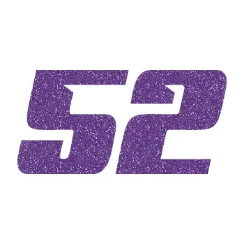 Polep vozidla SAMOLEPKA Startovní číslo 52 typ 6 (87 - Ultra Metalic fialová) NA AUTO, NÁLEPKA, FÓLIE, POLEP, TUNING, VLASTNÍ TEXT, TISK, AUTOSAMOLEPKY.cz, POLEPY, OBRÁZEK, LOGO, SAMOLEPKY