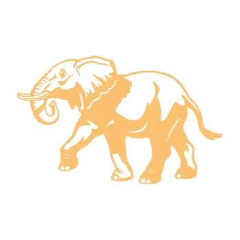 Samolepící dekorace Slon 028 levá (08 - béžová) SAMOLEPKA NA AUTO, NÁLEPKA, FÓLIE, POLEP, TUNING, VLASTNÍ TEXT, TISK, AUTOSAMOLEPKY.cz, POLEPY, OBRÁZEK, LOGO, 3D STICKERS