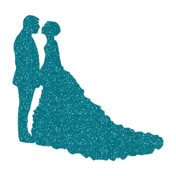 Samolepící dekorace Svatba 002 levá (92 - Ultra Metalic tyrkysová) SAMOLEPKA NA AUTO, NÁLEPKA, FÓLIE, POLEP, TUNING, VLASTNÍ TEXT, TISK, AUTOSAMOLEPKY.cz, POLEPY, OBRÁZEK, LOGO, 3D STICKERS