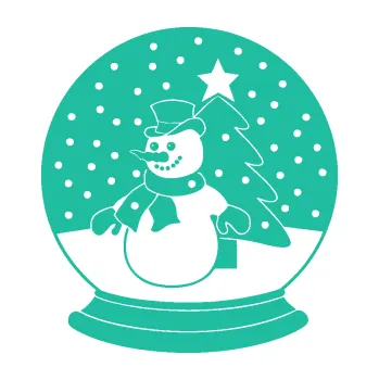 Samolepící dekorace Vánoční dekorace 001 levá sněžítko (25 - tyrkysová) SAMOLEPKA NA AUTO, NÁLEPKA, FÓLIE, POLEP, TUNING, VLASTNÍ TEXT, TISK, AUTOSAMOLEPKY.cz, POLEPY, OBRÁZEK, LOGO, 3D STICKERS