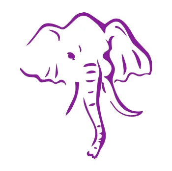 Samolepící dekorace Slon 024 pravá (14 - fialová) SAMOLEPKA NA AUTO, NÁLEPKA, FÓLIE, POLEP, TUNING, VLASTNÍ TEXT, TISK, AUTOSAMOLEPKY.cz, POLEPY, OBRÁZEK, LOGO, 3D STICKERS