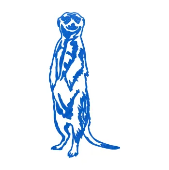 Samolepící dekorace SAMOLEPKA Surikata 001 levá (57 - 3D karbon modrý) NA AUTO, NÁLEPKA, FÓLIE, POLEP, TUNING, VLASTNÍ TEXT, TISK, AUTOSAMOLEPKY.cz, POLEPY, OBRÁZEK, LOGO, SAMOLEPKY