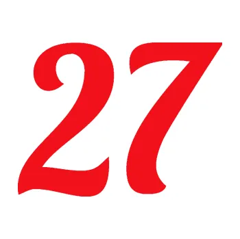 Polep vozidla SAMOLEPKA Startovní číslo 27 typ 3 (10 - červená) NA AUTO, NÁLEPKA, FÓLIE, POLEP, TUNING, VLASTNÍ TEXT, TISK, AUTOSAMOLEPKY.cz, POLEPY, OBRÁZEK, LOGO, SAMOLEPKY