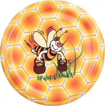 Víčko na zavařovací sklenici Víčko kov Bio 66 med 10 ks C