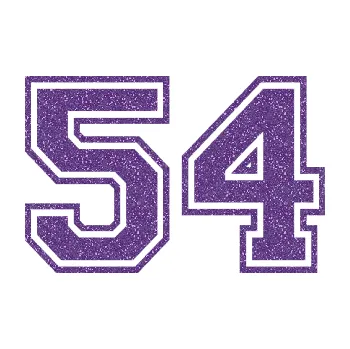 Polep vozidla SAMOLEPKA Startovní číslo 54 typ 4 (87 - Ultra Metalic fialová) NA AUTO, NÁLEPKA, FÓLIE, POLEP, TUNING, VLASTNÍ TEXT, TISK, AUTOSAMOLEPKY.cz, POLEPY, OBRÁZEK, LOGO, SAMOLEPKY