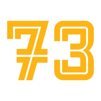 Polep vozidla Startovní číslo 73 typ 7 (21 - světle oranžová) SAMOLEPKA NA AUTO, NÁLEPKA, FÓLIE, POLEP, TUNING, VLASTNÍ TEXT, TISK, AUTOSAMOLEPKY.cz, POLEPY, OBRÁZEK, LOGO, 3D STICKERS