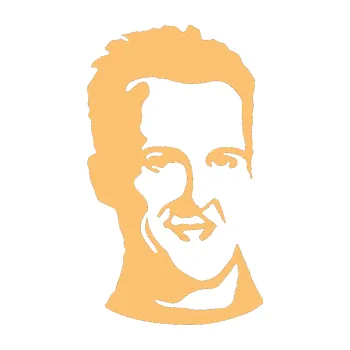 Samolepící dekorace Silueta Michael Schumacher pravá (08 - béžová) SAMOLEPKA NA AUTO, NÁLEPKA, FÓLIE, POLEP, TUNING, VLASTNÍ TEXT, TISK, AUTOSAMOLEPKY.cz, POLEPY, OBRÁZEK, LOGO, 3D STICKERS