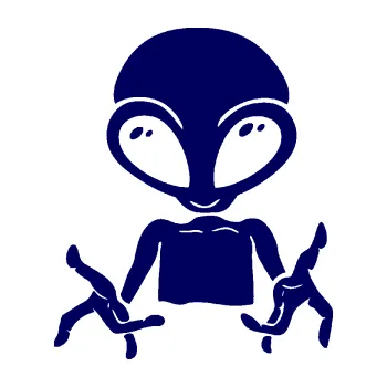 Samolepicí dekorace na vozidlo UFO 006 levá (23 - tmavě modrá) SAMOLEPKA NA AUTO, NÁLEPKA, FÓLIE, POLEP, TUNING, VLASTNÍ TEXT, TISK, AUTOSAMOLEPKY.cz, POLEPY, OBRÁZEK, LOGO, 3D STICKERS