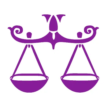 Samolepící dekorace SAMOLEPKA Váhy 005 (14 - fialová) NA AUTO, NÁLEPKA, FÓLIE, POLEP, TUNING, VLASTNÍ TEXT, TISK, AUTOSAMOLEPKY.cz, POLEPY, OBRÁZEK, LOGO, SAMOLEPKY