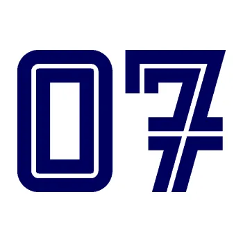 Polep vozidla Startovní číslo 07 typ 7 (23 - tmavě modrá) SAMOLEPKA NA AUTO, NÁLEPKA, FÓLIE, POLEP, TUNING, VLASTNÍ TEXT, TISK, AUTOSAMOLEPKY.cz, POLEPY, OBRÁZEK, LOGO, 3D STICKERS
