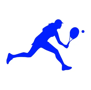 Polep vozidla Tenistka 001 pravá (19 - modrá dynamic) SAMOLEPKA NA AUTO, NÁLEPKA, FÓLIE, POLEP, TUNING, VLASTNÍ TEXT, TISK, AUTOSAMOLEPKY.cz, POLEPY, OBRÁZEK, LOGO, 3D STICKERS