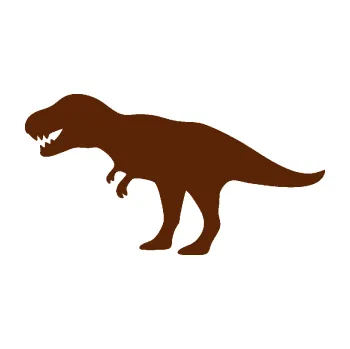 Samolepící dekorace SAMOLEPKA Tyrannosaurus Rex 001 levá (15 - hnědá) NA AUTO, NÁLEPKA, FÓLIE, POLEP, TUNING, VLASTNÍ TEXT, TISK, AUTOSAMOLEPKY.cz, POLEPY, OBRÁZEK, LOGO, SAMOLEPKY