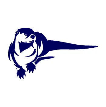 Samolepící dekorace Vydra 001 pravá (23 - tmavě modrá) SAMOLEPKA NA AUTO, NÁLEPKA, FÓLIE, POLEP, TUNING, VLASTNÍ TEXT, TISK, AUTOSAMOLEPKY.cz, POLEPY, OBRÁZEK, LOGO, 3D STICKERS