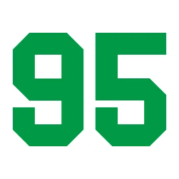 Polep vozidla Startovní číslo 95 (12 - zelená) SAMOLEPKA NA AUTO, NÁLEPKA, FÓLIE, POLEP, TUNING, VLASTNÍ TEXT, TISK, AUTOSAMOLEPKY.cz, POLEPY, OBRÁZEK, LOGO, 3D STICKERS