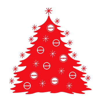 Samolepící dekorace SAMOLEPKA Vánoční stromeček 001 (10 - červená) NA AUTO, NÁLEPKA, FÓLIE, POLEP, TUNING, VLASTNÍ TEXT, TISK, AUTOSAMOLEPKY.cz, POLEPY, OBRÁZEK, LOGO, SAMOLEPKY