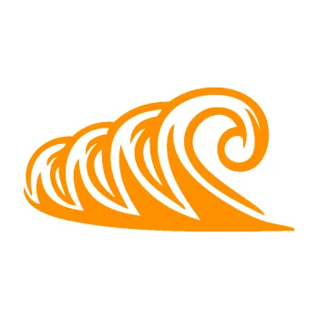 Samolepící dekorace SAMOLEPKA Vlny 006 levá moře (06 - oranžová) NA AUTO, NÁLEPKA, FÓLIE, POLEP, TUNING, VLASTNÍ TEXT, TISK, AUTOSAMOLEPKY.cz, POLEPY, OBRÁZEK, LOGO, SAMOLEPKY