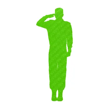 Samolepící dekorace SAMOLEPKA Voják 012 levá salutuje (58 - 3D karbon zelený kawasaki) NA AUTO, NÁLEPKA, FÓLIE, POLEP, TUNING, VLASTNÍ TEXT, TISK, AUTOSAMOLEPKY.cz, POLEPY, OBRÁZEK, LOGO, SAMOLEPKY