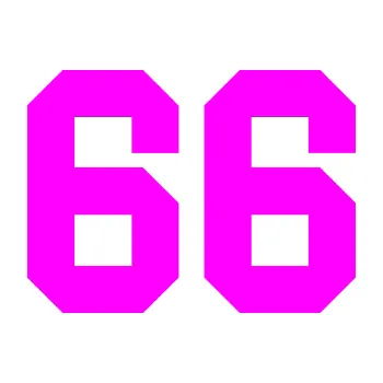 Polep vozidla Startovní číslo 66 (72 - Fluorescentní růžová) SAMOLEPKA NA AUTO, NÁLEPKA, FÓLIE, POLEP, TUNING, VLASTNÍ TEXT, TISK, AUTOSAMOLEPKY.cz, POLEPY, OBRÁZEK, LOGO, 3D STICKERS