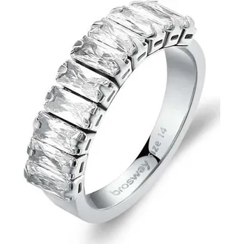 Šperk Brosway Třpytivý ocelový prsten se zirkony Desideri BEIA001 56 mm + 2 měsíce na vrácení zboží