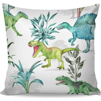 Povlečení Matějovský povlak na polštář Dino Friends 40x40cm bavlna deluxe digitál