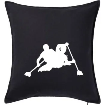 Polštář Kanoe dvojka - Polštář 50x50 - 50x50 - Pouze potah ( Černá )