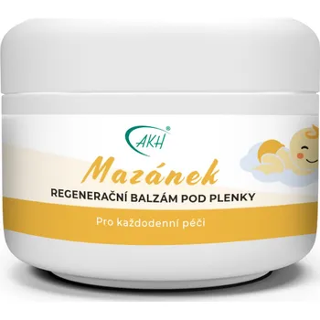 Tělový balzám AKH Regenerační balzám pod plenky MAZÁNEK 250 ml