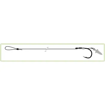 Rybářský háček Kamatsu návazec Method Feeder Classic ISEAMA SCREW 10cm 0,18mm vel.12