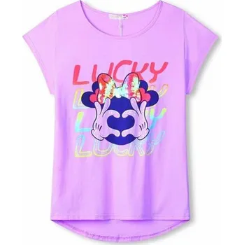 Dívčí tričko KUGO DÍVČÍ TRIČKO WT0894, velikost 134 - 164 Barva: Fialková, Velikost: 164