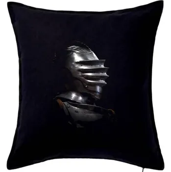 Polštář Rytíř ve stínu - Polštář 50x50 - 50x50 - Včetně výplně ( Černá )
