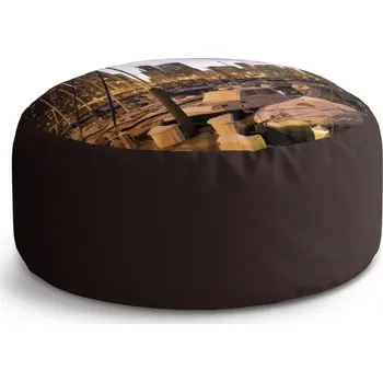 Sedací pytel Kulatý taburet Circle Městský přístav: 38x48 cm - Sablio