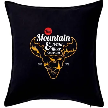 Polštář Moose - Polštář 50x50 - 50x50 - Pouze potah ( Černá )