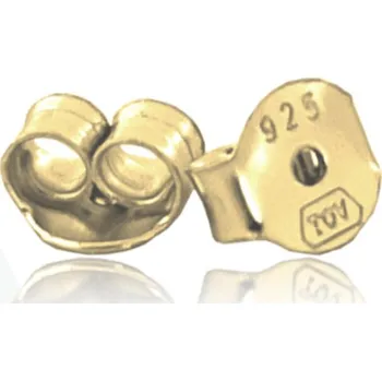 Náušnice Pozlacená stříbrná puzeta k náušnicím