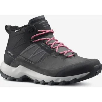 Pánská obuv QUECHUA Dámské turistické nepromokavé polovysoké boty MH 500 39 KAŠTANOVÁ|ČERNÁ|ŠEDÁ
