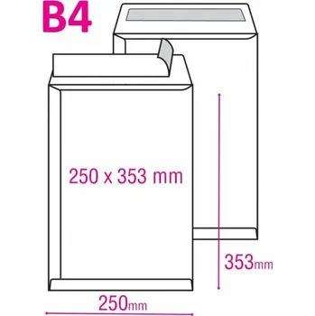 Obálka Poštovní taška B4 s krycí páskou
