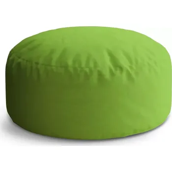 Sedací pytel Kulatý taburet Circle Jablečná zelená: 38x48 cm - Sablio