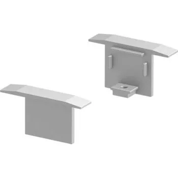 Příslušenství pro svítidlo BIG WHITE KONCOVÉ KRYTY, na GRAZIA 10 profil k zabudování, 2 kusy, hliník 1000472