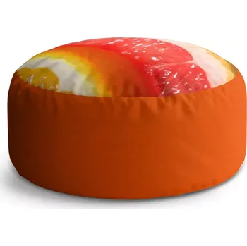 Sedací pytel Kulatý taburet Circle Citrusy: 38x48 cm - Sablio