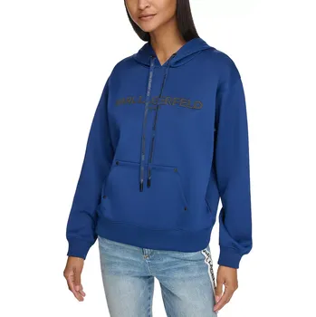 Dámská mikina KARL LAGERFELD dámská mikina Logo-Print modrá M