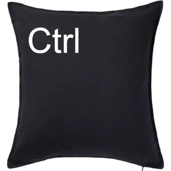 Polštář Ctrl - Polštář 50x50 - 50x50 - Pouze potah ( Černá )