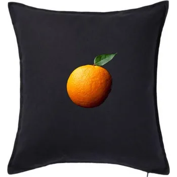 Polštář Pomeranč foto - Polštář 50x50 - 50x50 - Pouze potah ( Černá )