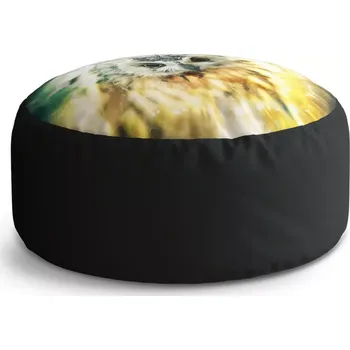 Sedací pytel Kulatý taburet Circle Sova: 38x48 cm - Sablio
