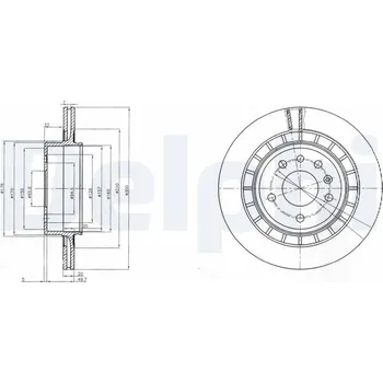Brzdový kotouč Brzdový kotouč DELPHI BG4046