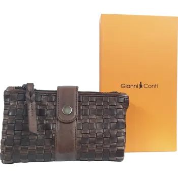 Peněženka Gianni Conti peněženka střední kožená dámská hnědá 4608452 brown
