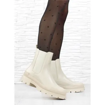 Dámská zimní obuv DnesObouvam.cz Béžové chelsea boots HBL-36BE Velikost: 39