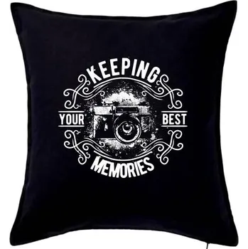 Polštář Keeping your Best Memories - Polštář 50x50 - 50x50 - Pouze potah ( Černá )