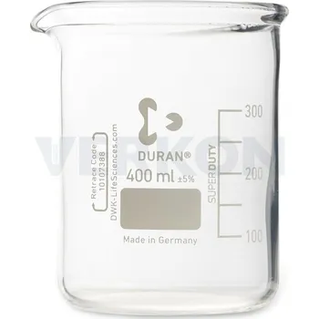 Kádinka nízká s výlevkou, silnostěnná, DURAN, Objem [ml]: 1000