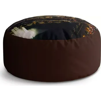 Sedací pytel Kulatý taburet Circle Las Vegas: 38x48 cm - Sablio